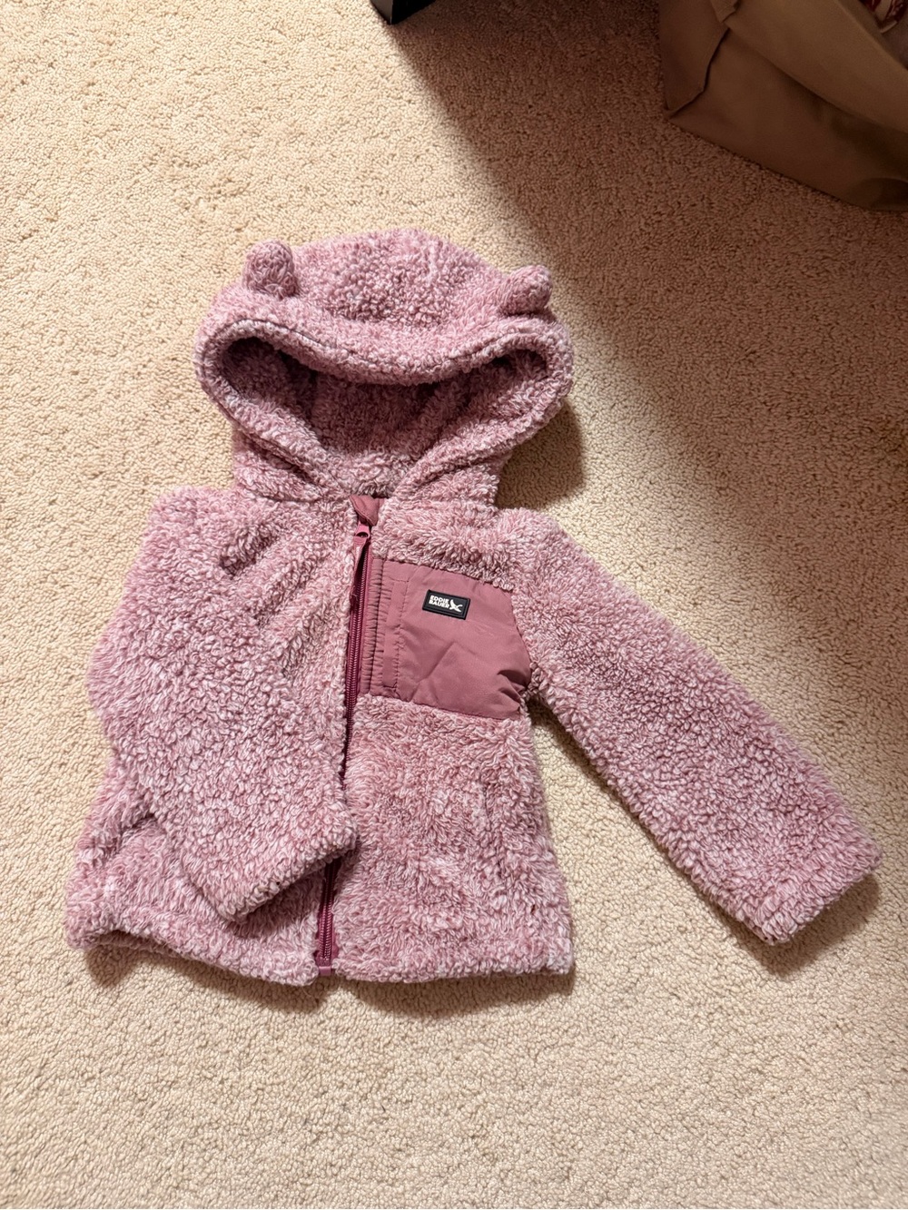 Eddie Bauer Plush Hooded Jacket in purple